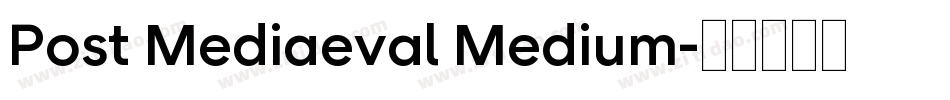 Post Mediaeval Medium字体转换